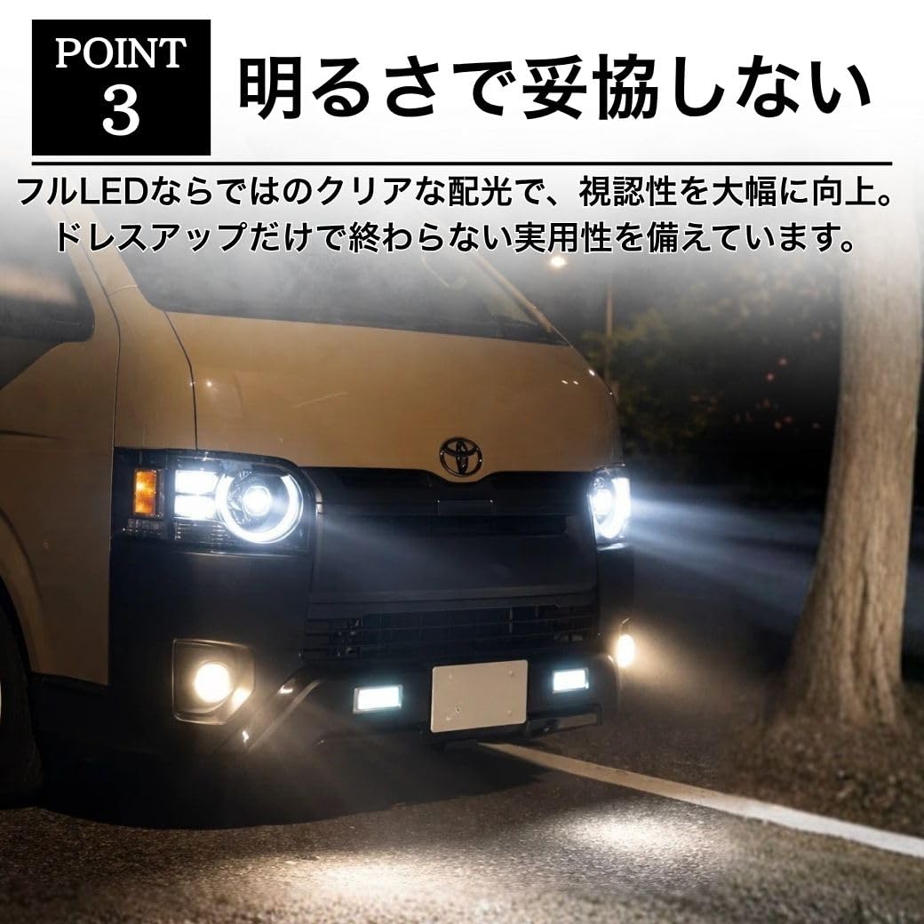 Amazon.co.jp: GI☆GEAR 光源タイプ フルLEDヘッドライト 丸目キット